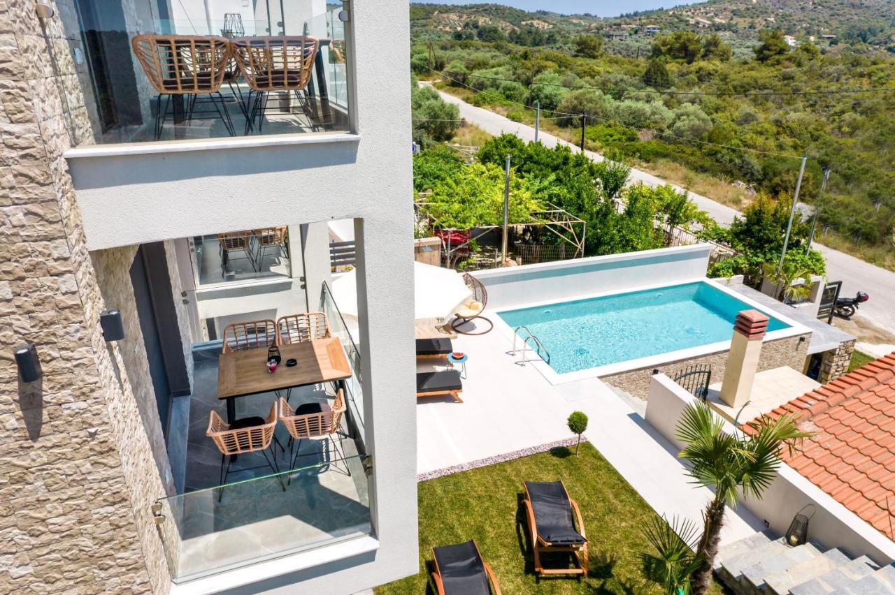 Aigli Skala Maries Deluxe Apartment Skála Marión Bagian luar foto