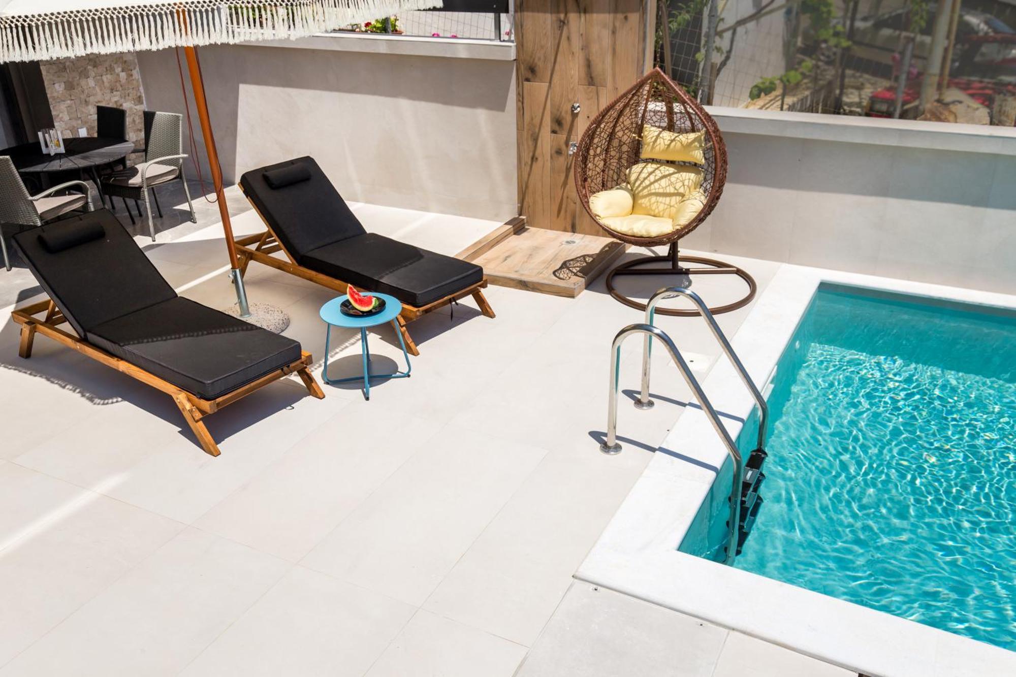 Aigli Skala Maries Deluxe Apartment Skála Marión Bagian luar foto