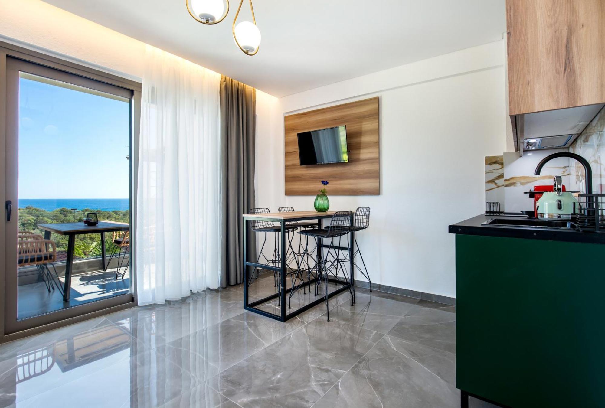 Aigli Skala Maries Deluxe Apartment Skála Marión Bagian luar foto