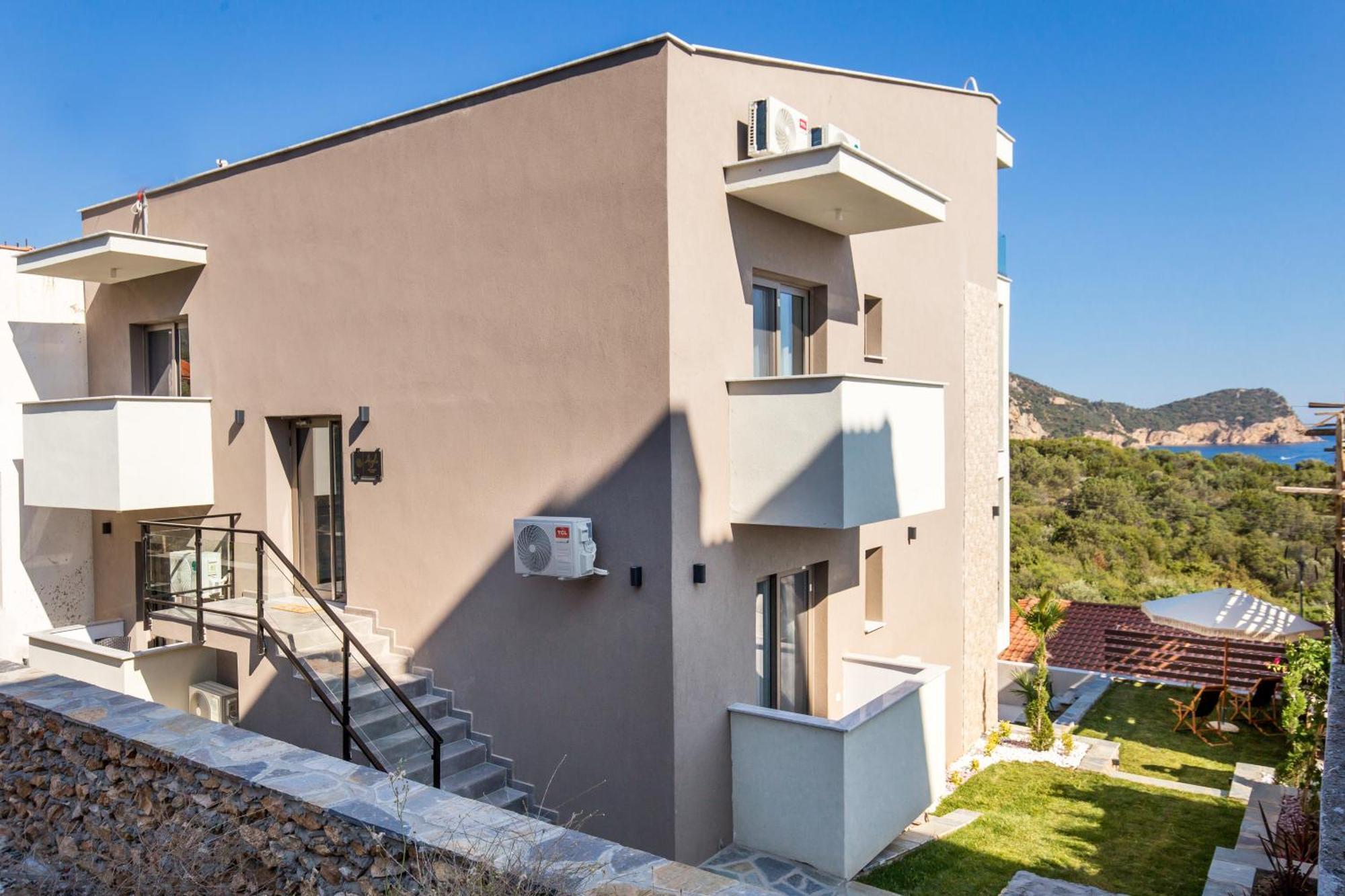 Aigli Skala Maries Deluxe Apartment Skála Marión Bagian luar foto