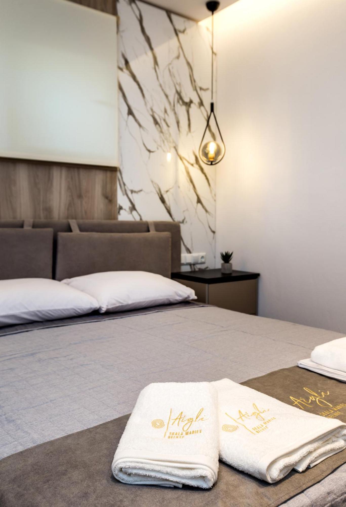 Aigli Skala Maries Deluxe Apartment Skála Marión Bagian luar foto