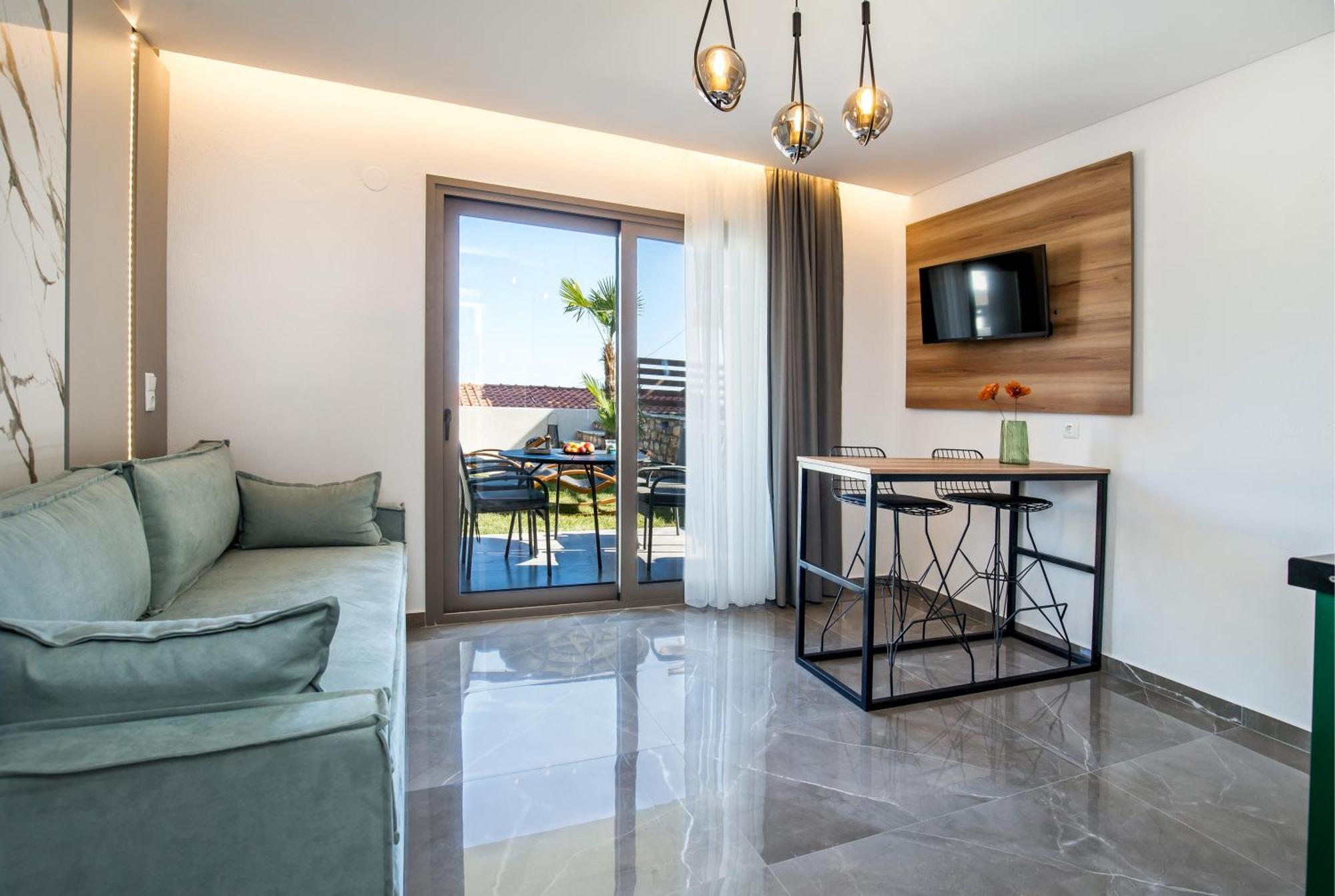 Aigli Skala Maries Deluxe Apartment Skála Marión Bagian luar foto