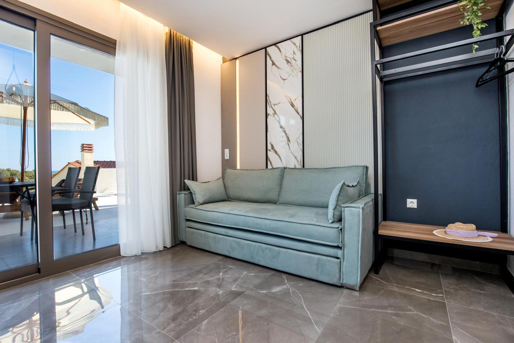 Aigli Skala Maries Deluxe Apartment Skála Marión Bagian luar foto