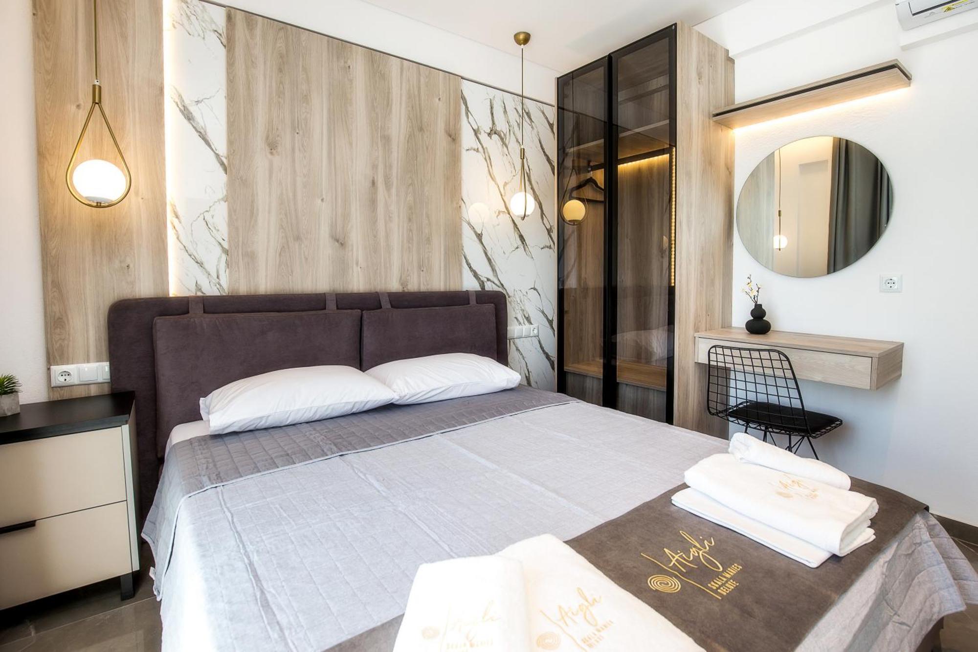 Aigli Skala Maries Deluxe Apartment Skála Marión Bagian luar foto