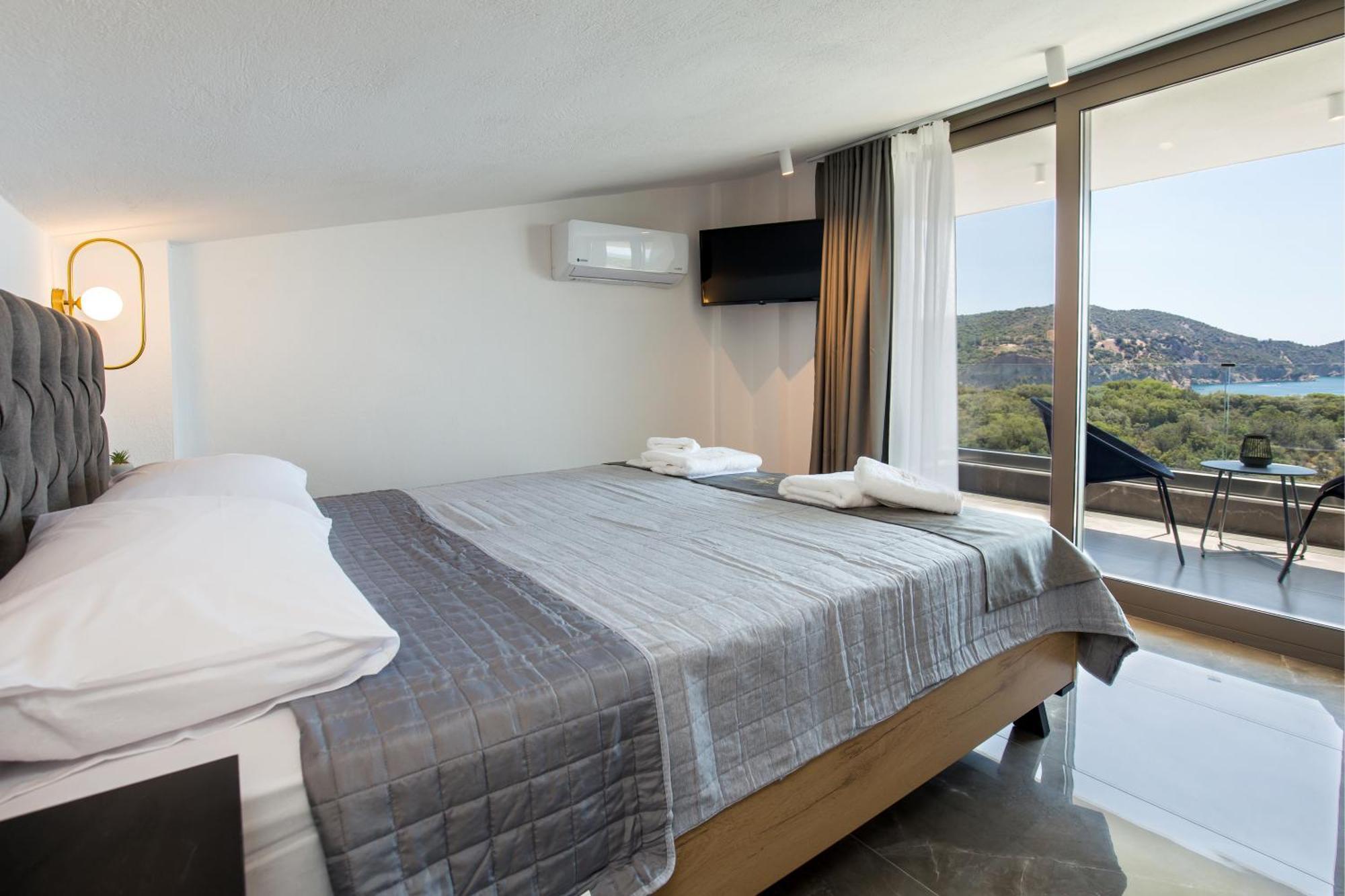Aigli Skala Maries Deluxe Apartment Skála Marión Bagian luar foto